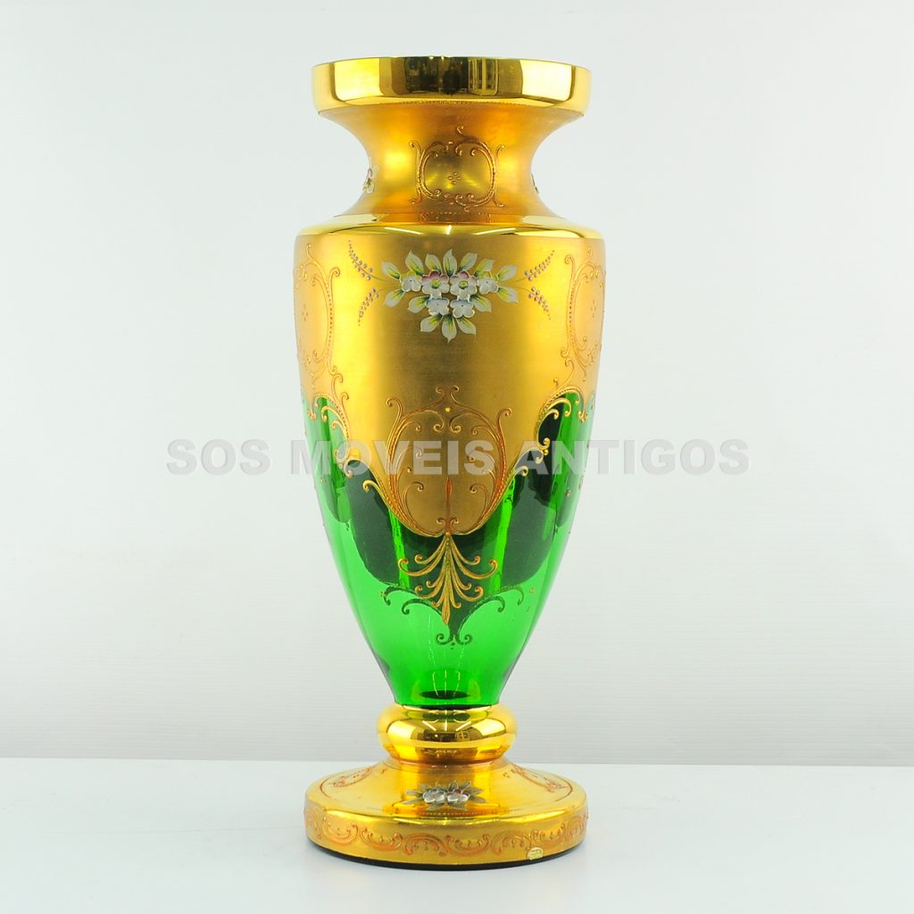 Vaso Em Cristal Veneziano C D Moveis Antigos Venda Compra